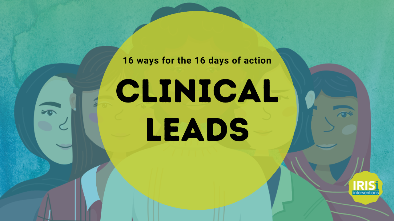 Since our Clinical Leads have a profound understanding of the obstacles in addressing DVA in health care settings, we invited them to consider the following questions: “In your experience as a Clinical Lead, what are the main challenges that need to be understood and addressed so health care settings can improve their response to Domestic Violence and Abuse?”.